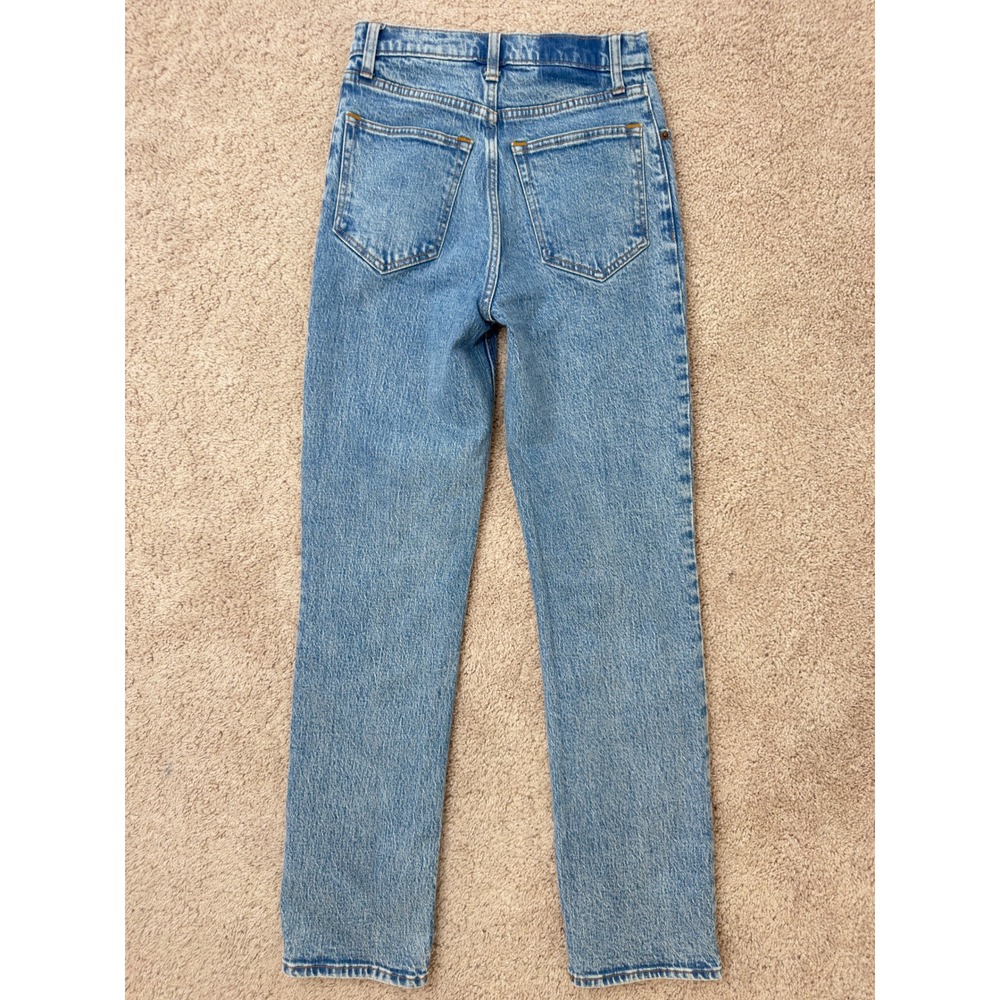 Abercrombie & Fitch The 90s Straight Ultra High Rise Jeans Medium Wash 24 00R - Picture 16 of 16